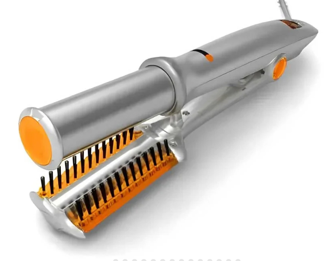 Rotating Hair Iron 2-in-1 Salon-Quality Hair Styling Tool, 3 Heat Settings, Wet and Dry Styling